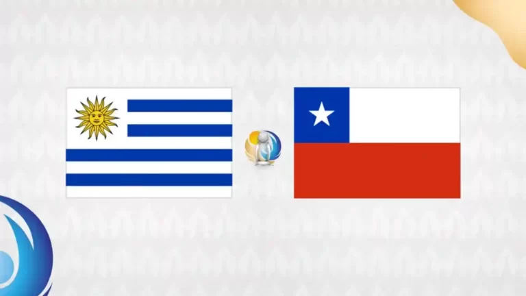 Bandera de Uruguay y Chile en el estadio